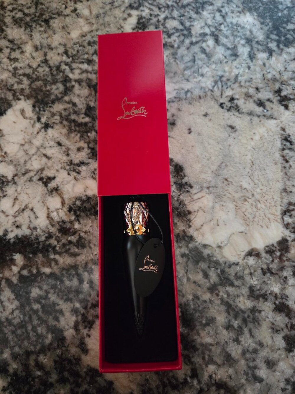 Authentic Christian Louboutin velvet matte lipstick (Burning Babe 415M)